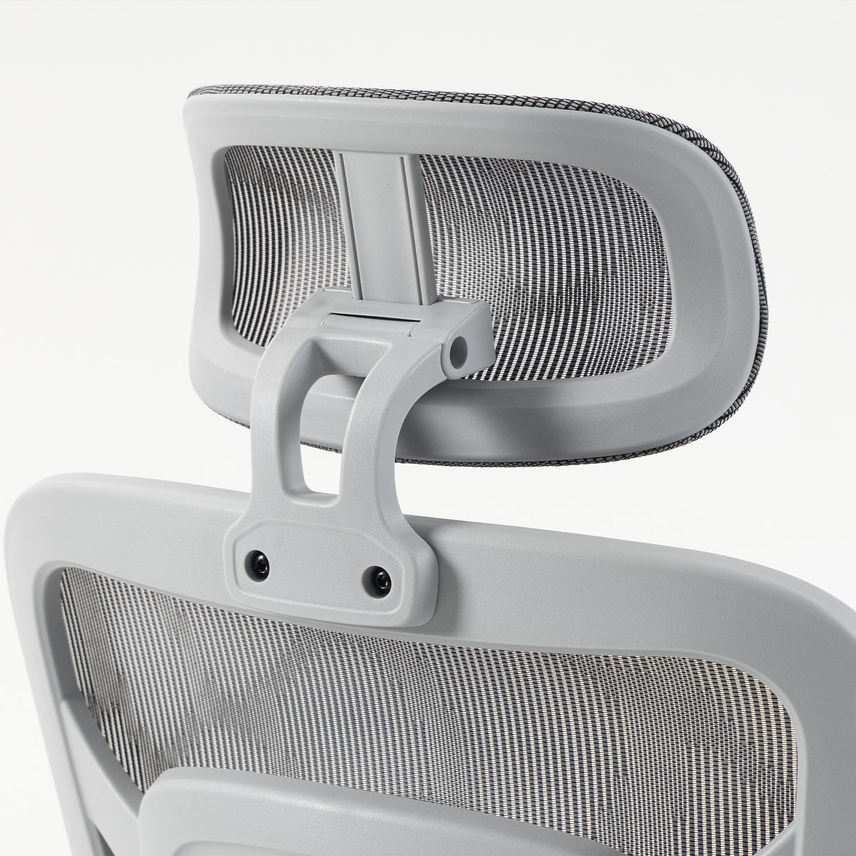 Ergonomic Office Chair with Lumbar Support, 2D Headrest, Mesh Reclining Desk Chair with Footrest, Grey
