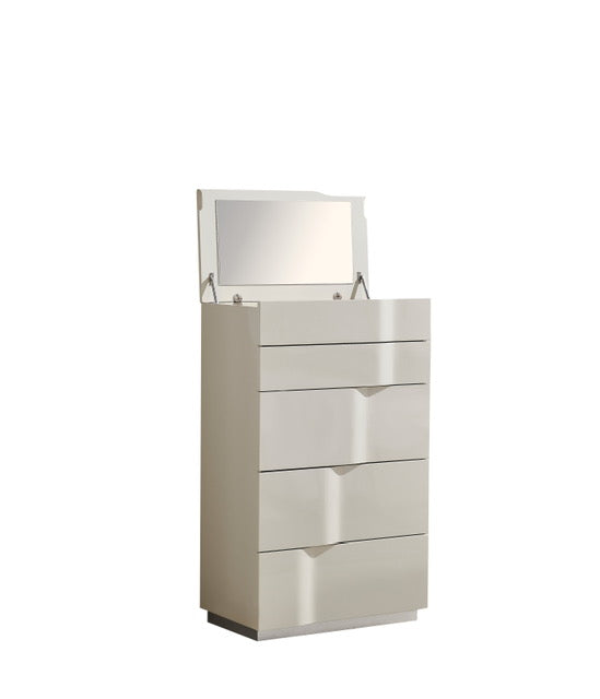 Grey Modern Lift-Top Bedroom Set