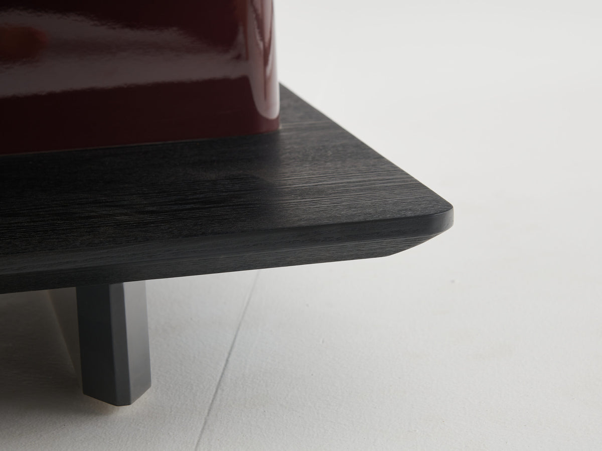 Two-Tone Coffee Table with Black Top