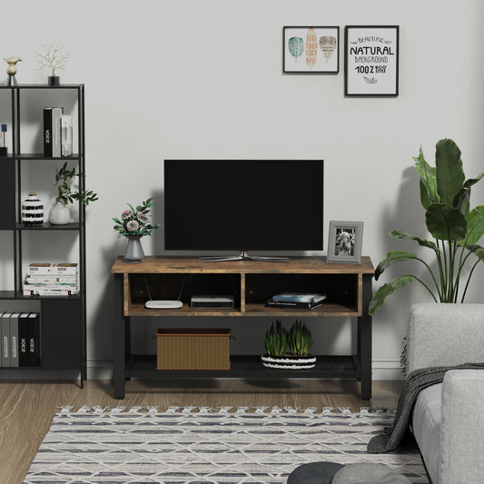 Industrial TV Stand – TV Console Table for TV up to 45'' Flat Screen – 39" Wide