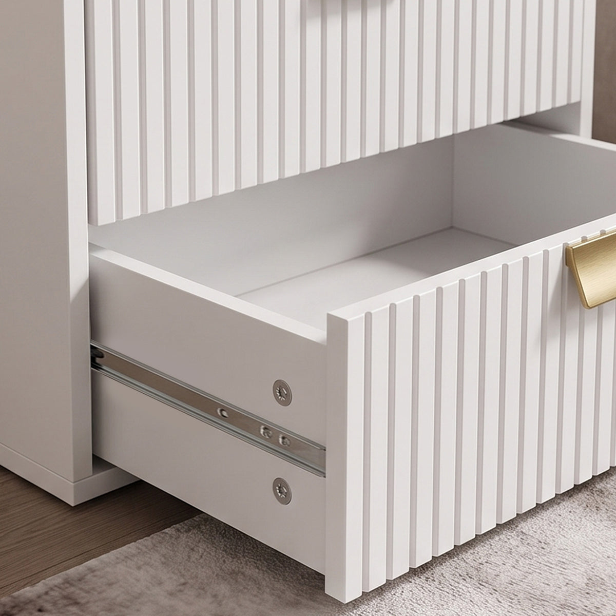 Floating Nightstands with 2 Wave Drawers, Set of 2 – 16"W x 11"H