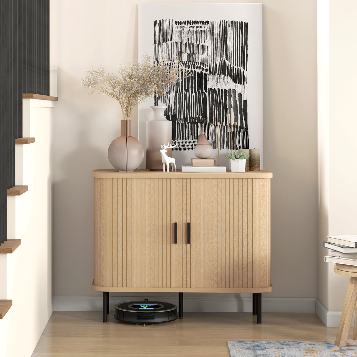 Sideboard Buffet Cabinet with Storage – 35"W x 30"H