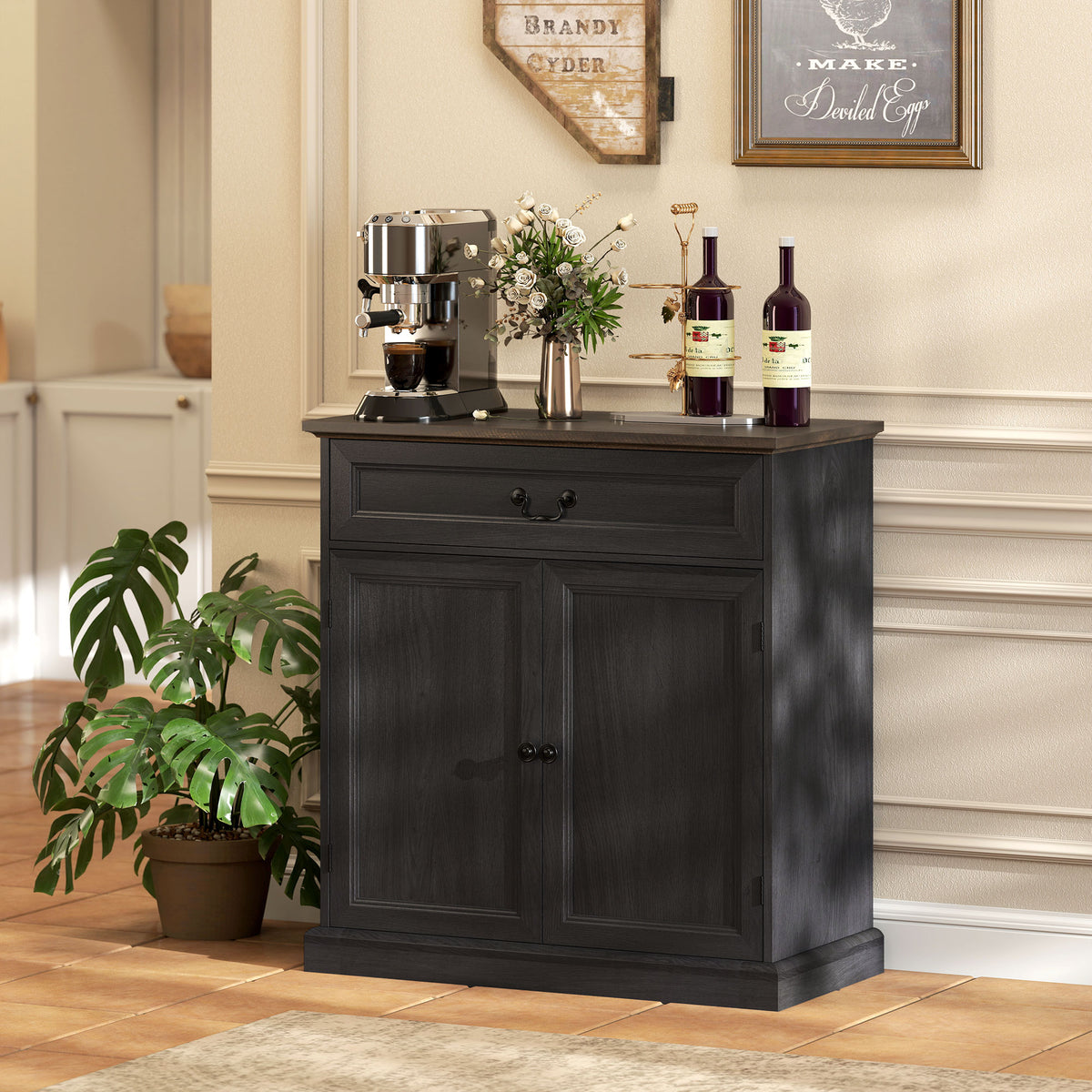 Farmhouse Sideboard with Thick Top – 31"W x 33"H