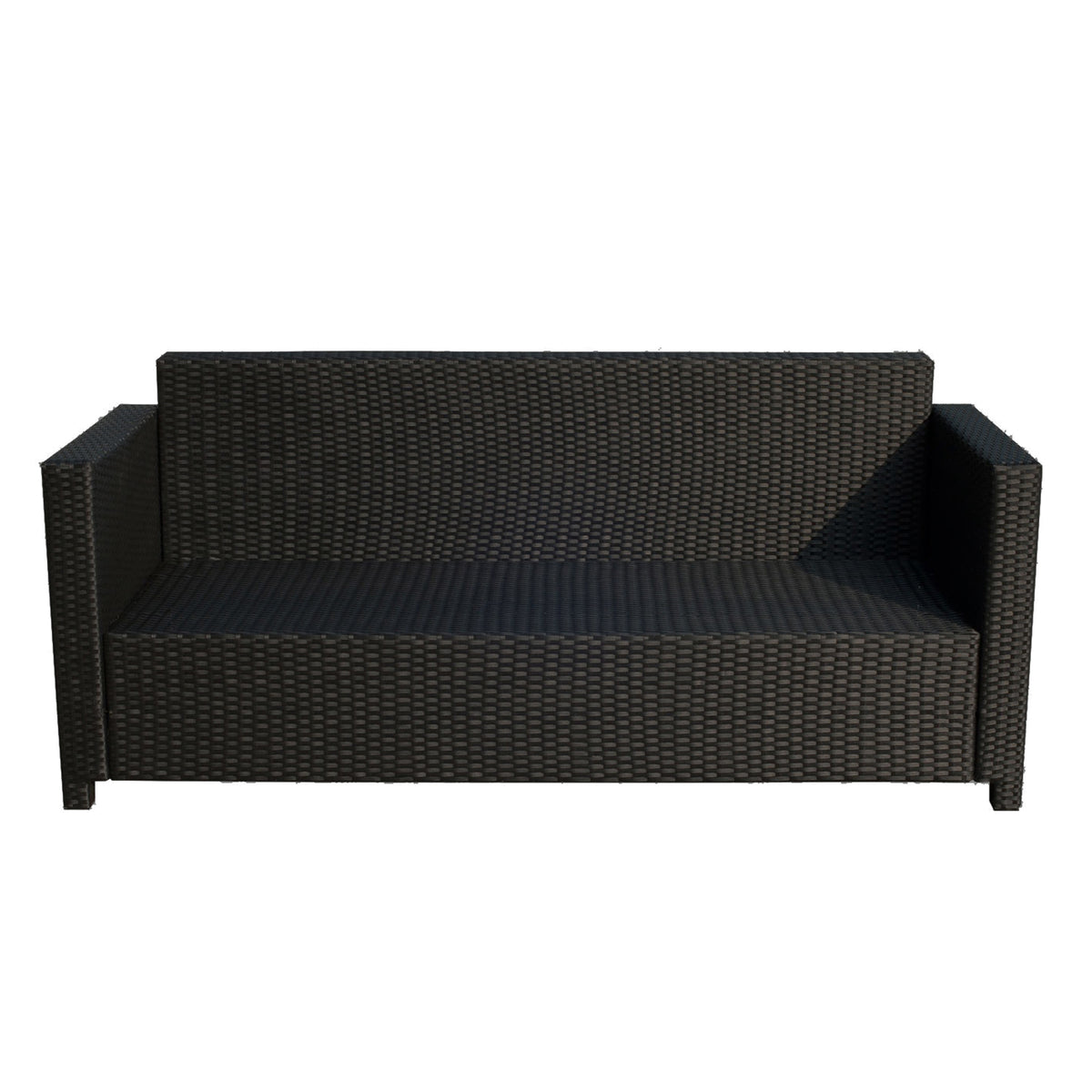 Deluxe 3 Seat Rattan Wicker Sofa Garden Outdoor Patio Furniture with Cushion