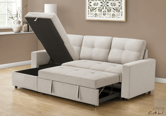 Compact Sleeper Sectional Sofa Bed