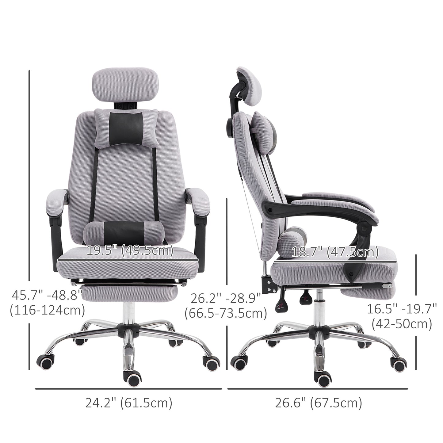 Ergonomic Executive Office Chair Grey