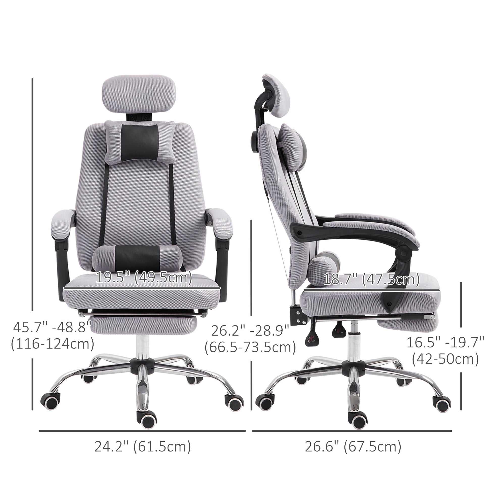 Ergonomic Executive Office Chair Grey