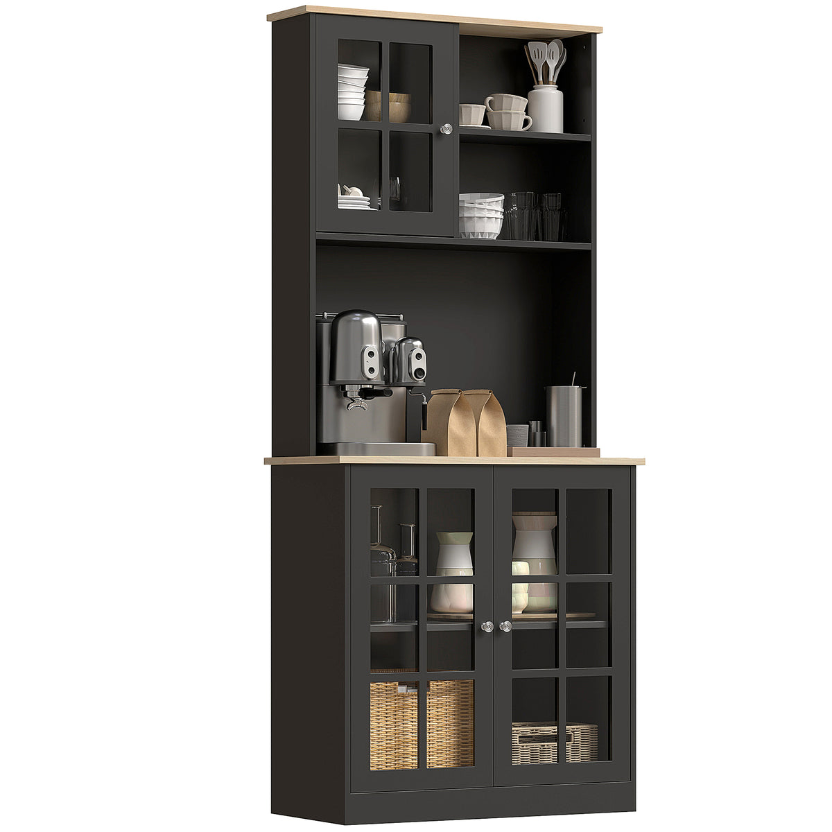 Kitchen Buffet with Hutch – 32"W x 72"H