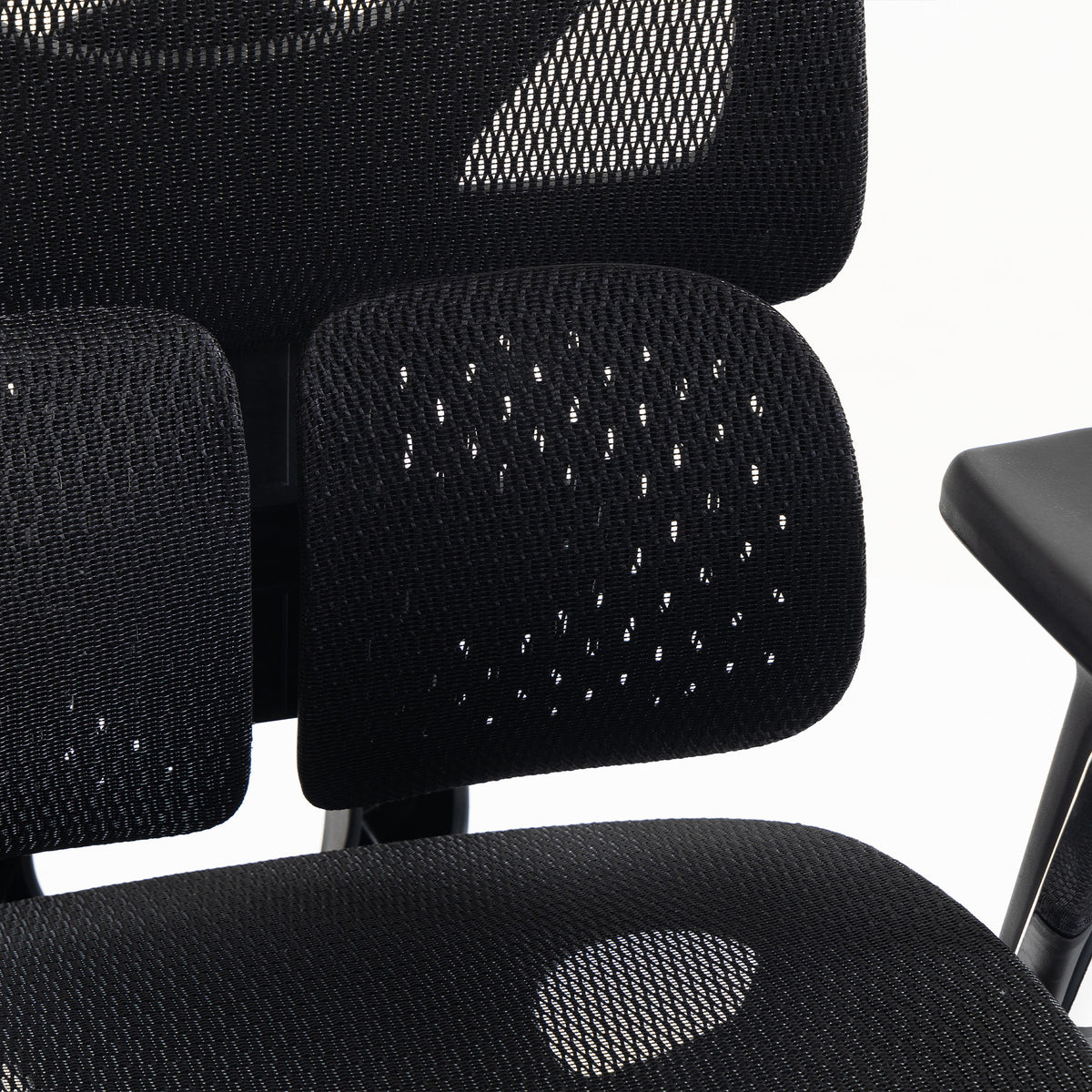 Ergonomic Office Chair with Lumbar Support, Mesh Reclining Desk Chair with Footrest, Black