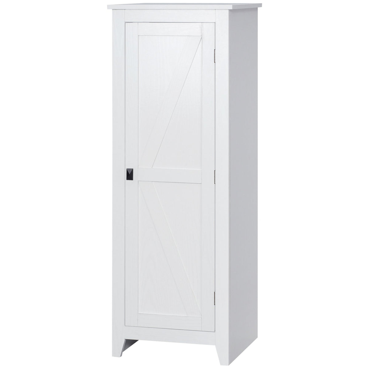Farmhouse Kitchen Pantry Storage Cabinet with Barn Door – 17"W x 48"H