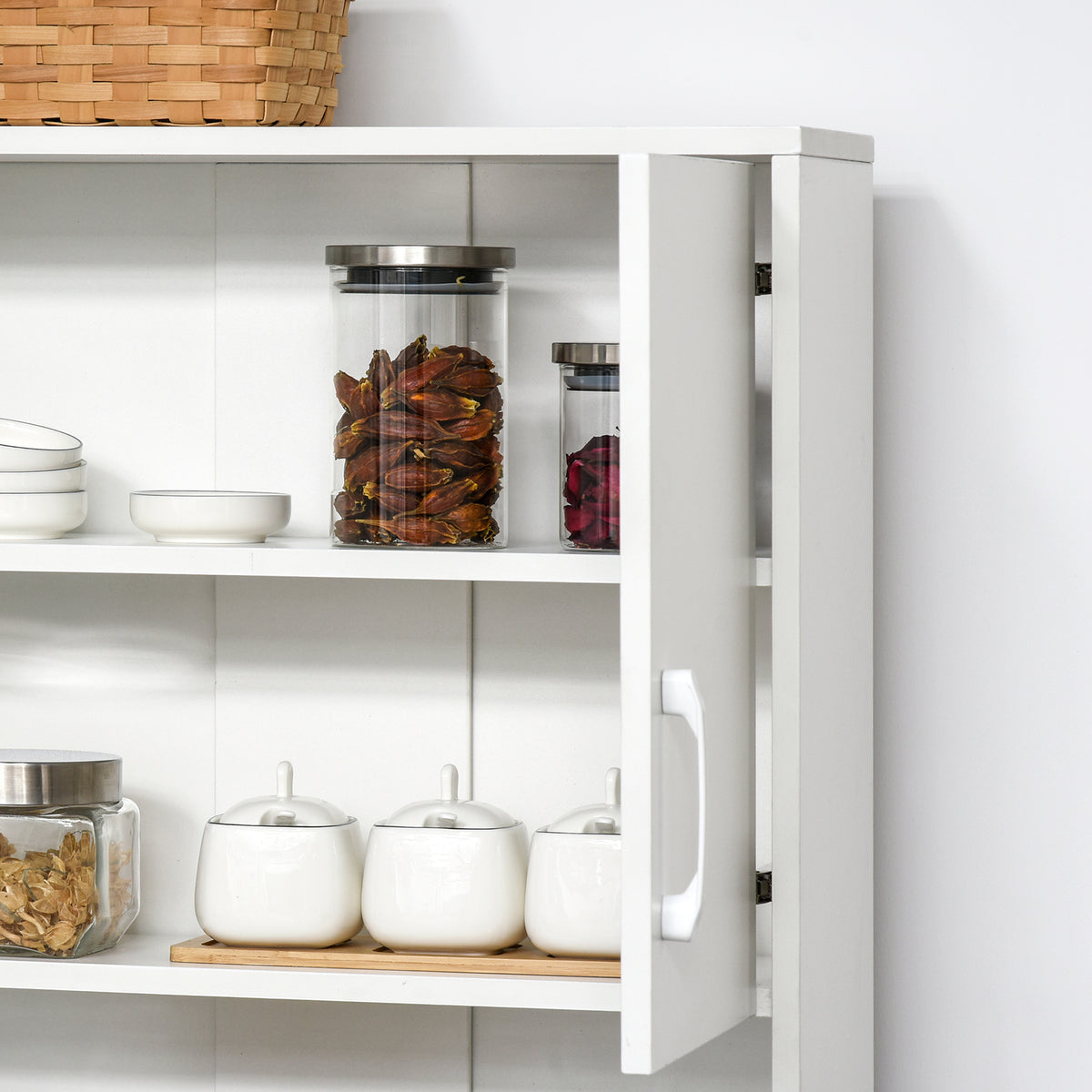 Kitchen Cupboard with Hutch – 24"W x 59"H