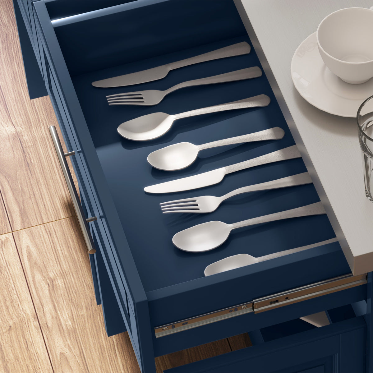 Rolling Kitchen Island with Stainless Steel Top – 57"W x 37"H