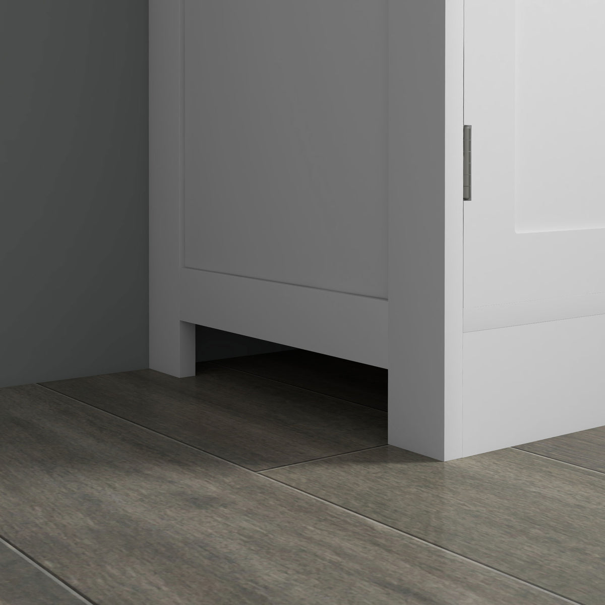Modern Sideboard Cabinet with Glass Doors – 24"W x 44"H