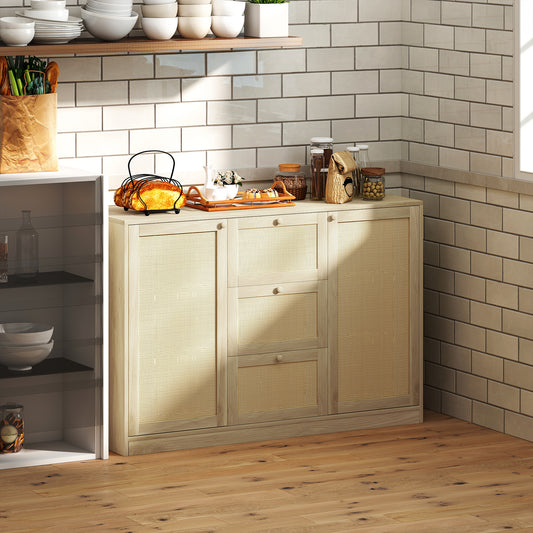 Kitchen Coffee Bar Cabinet with 3 Drawers – 47"W x 31"H
