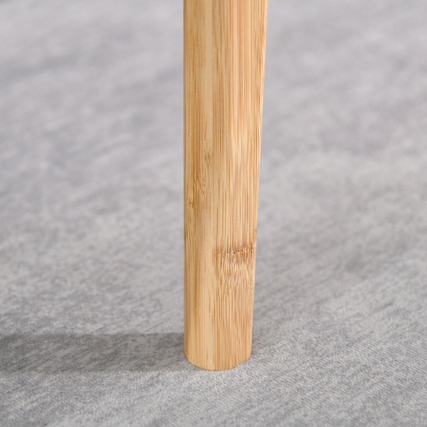 HOMCOM 2-Tier Bamboo Coffee Table with Storage Shelf, Wood Grain Design