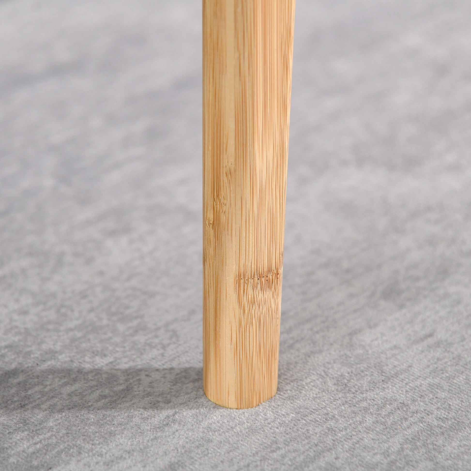 HOMCOM 2-Tier Bamboo Coffee Table with Storage Shelf, Wood Grain Design