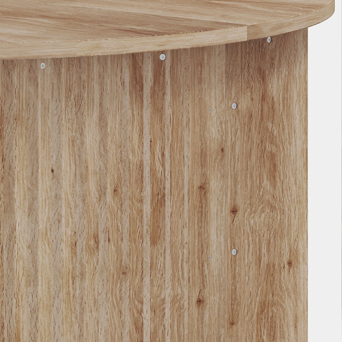 HOMCOM Round Lift Top Coffee Table 80cm Storage Natural Wood