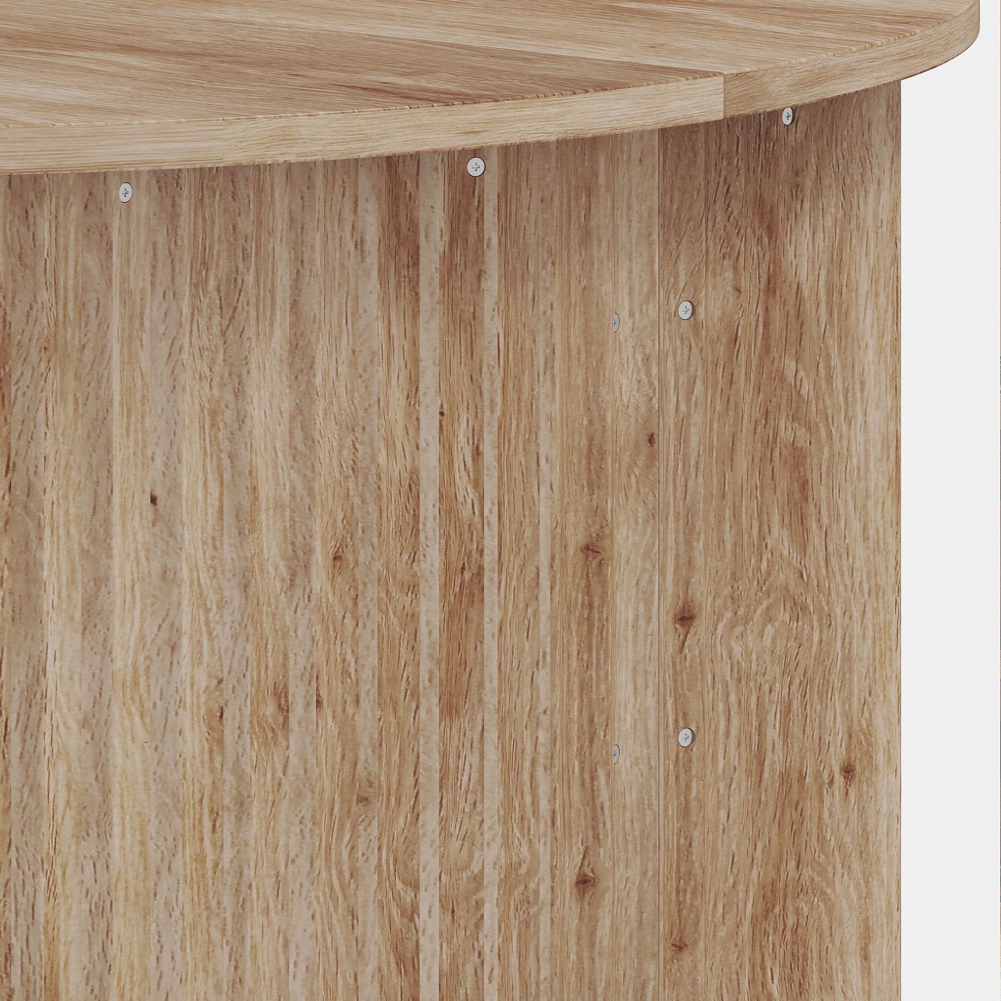 HOMCOM Round Lift Top Coffee Table 80cm Storage Natural Wood