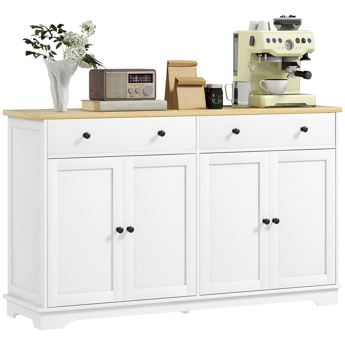 Buffet Cabinet with Storage Drawers – 55"W x 34"H