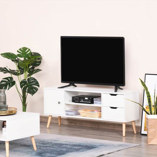 TV Stand for TVs up to 50" – TV Cabinet with Shelves – 47" Wide
