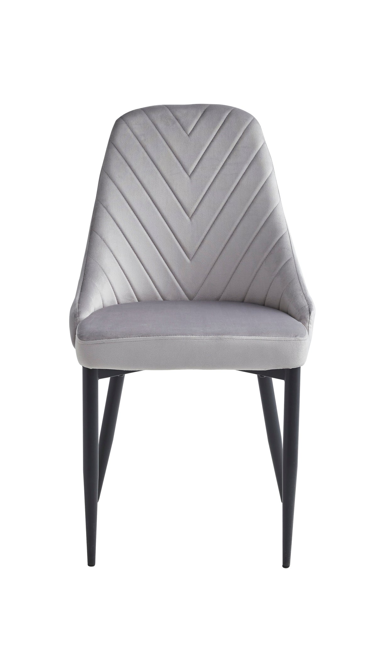 White Sintered Stone 63" Dining Set with Velvet Chairs