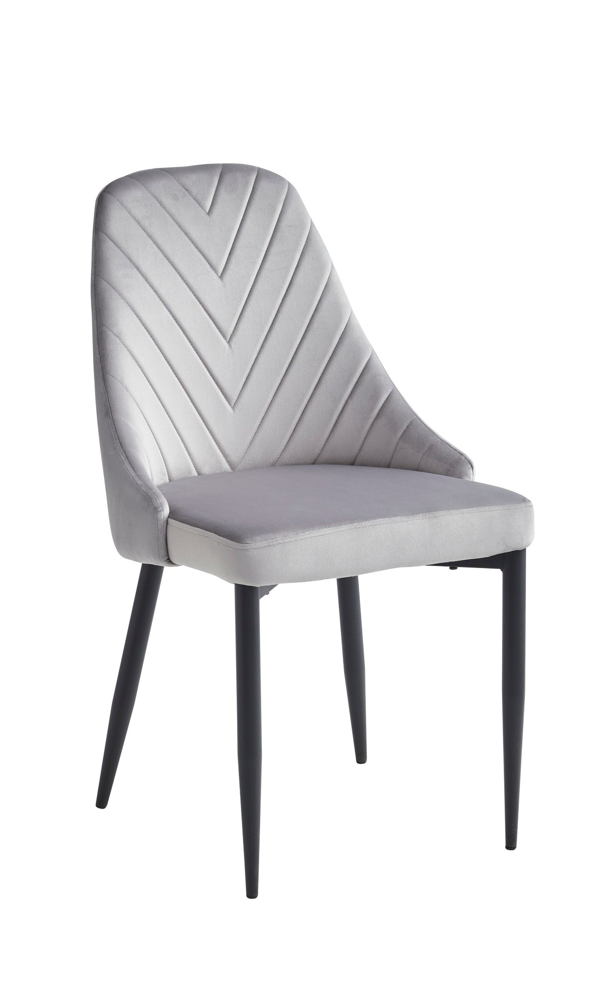 White Sintered Stone 63" Dining Set with Velvet Chairs