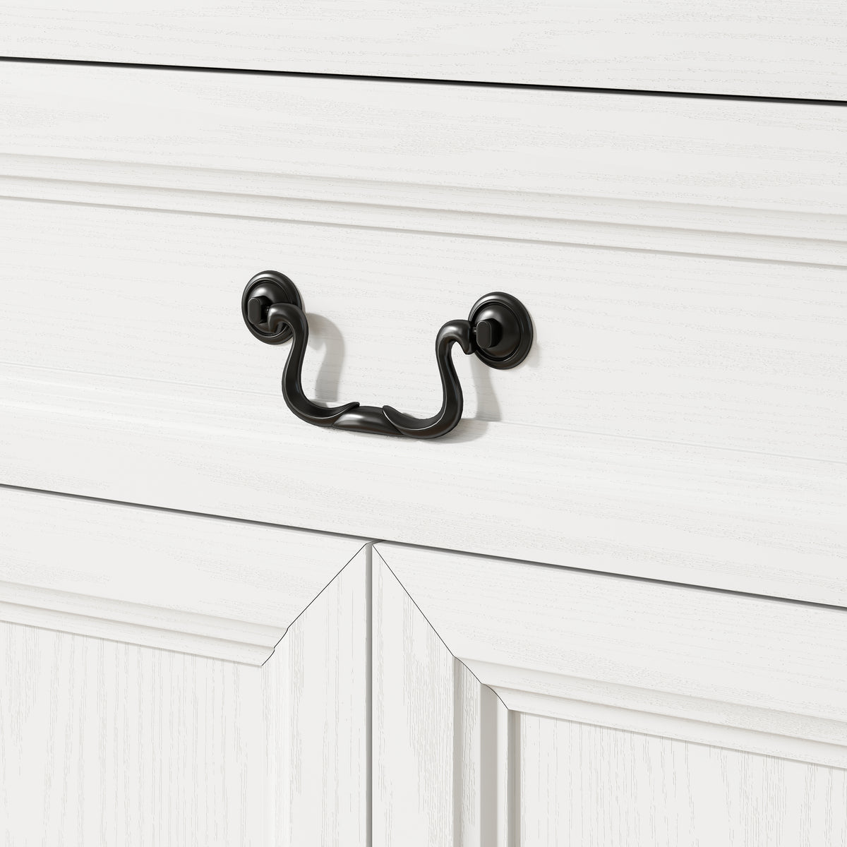 Farmhouse Sideboard with Charging Station and Thickened Top – 58"W x 34"H