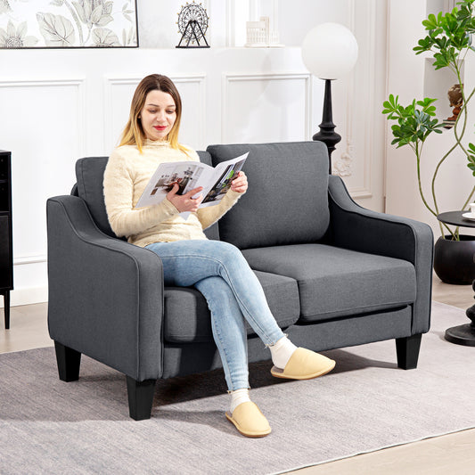 Linen Pocket-Spring Loveseat