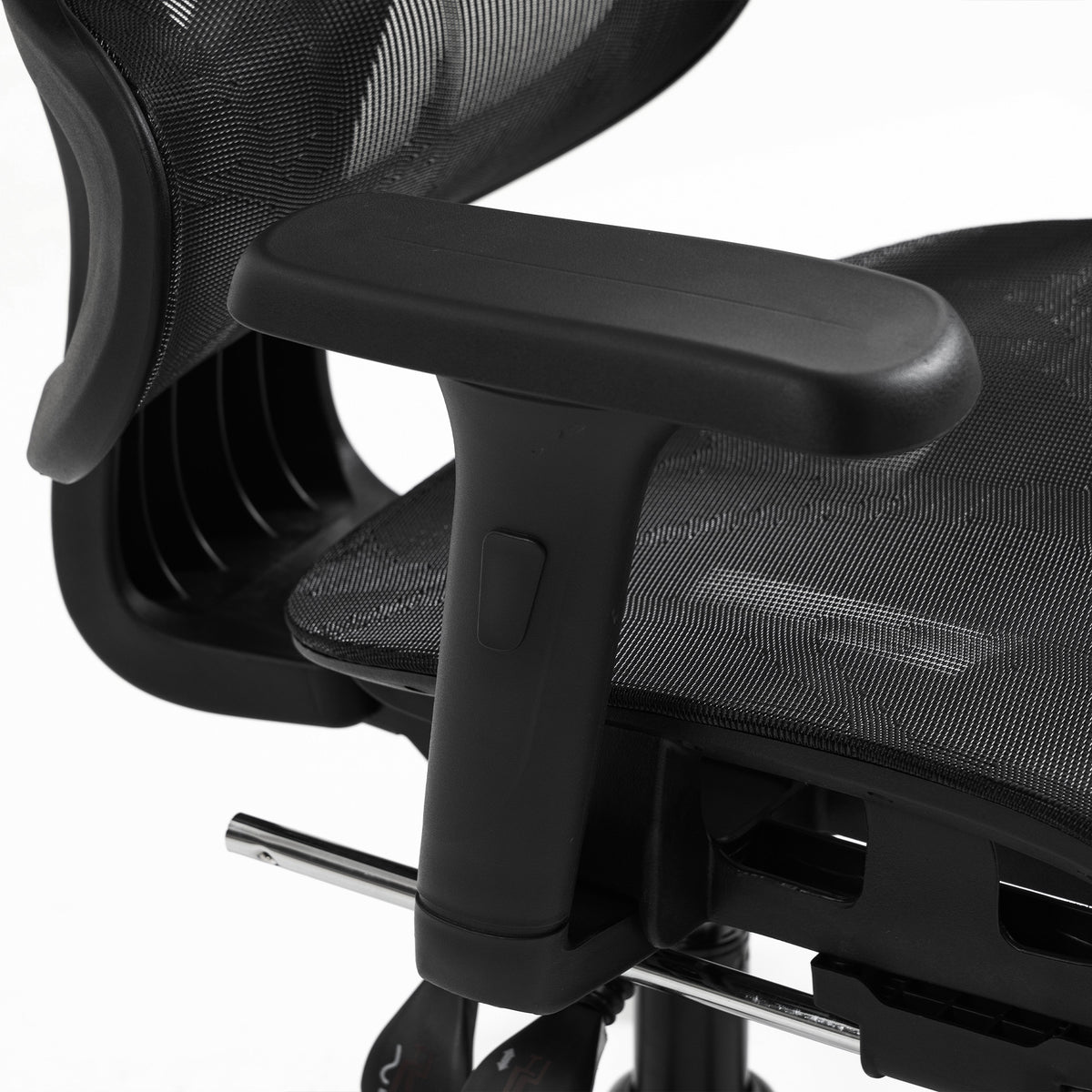 Ergonomic Office Chair with Lumbar Support, 2D Headrest, Mesh Reclining Desk Chair with Footrest, Black