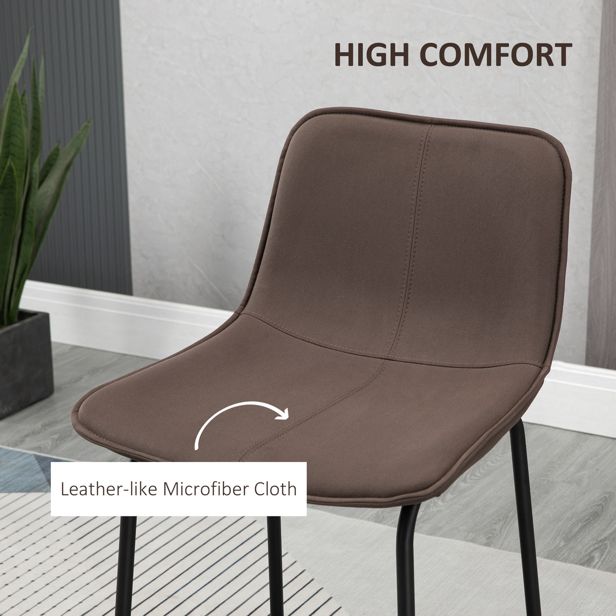 Upholstered 26" Counter Height Bar Chairs, Set of 2