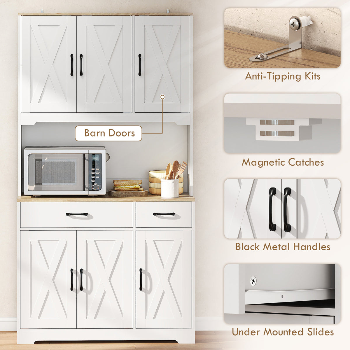 Tall Kitchen Pantry – 37"W x 69"H