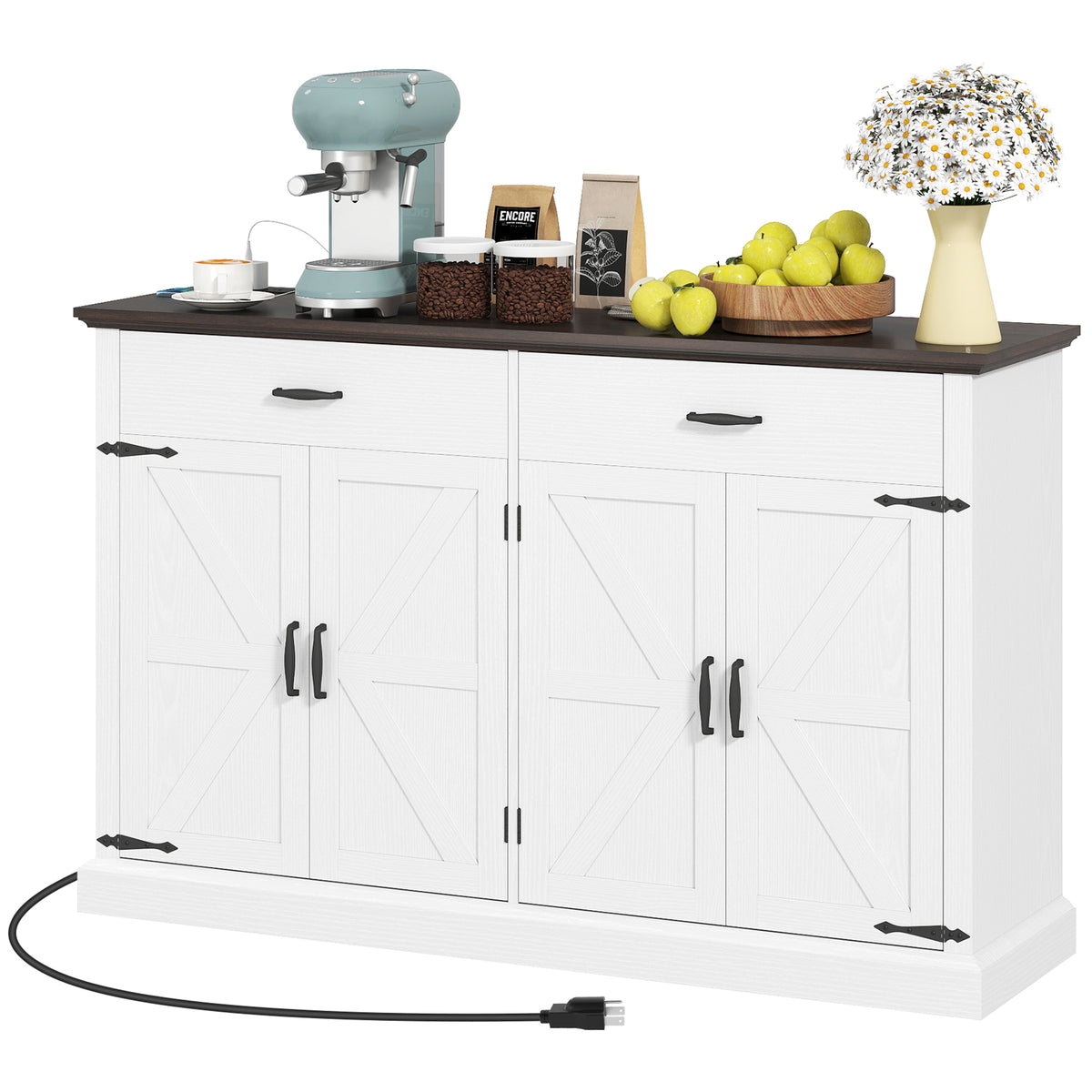 Farmhouse Sideboard with Thick Top – 55"W x 36"H