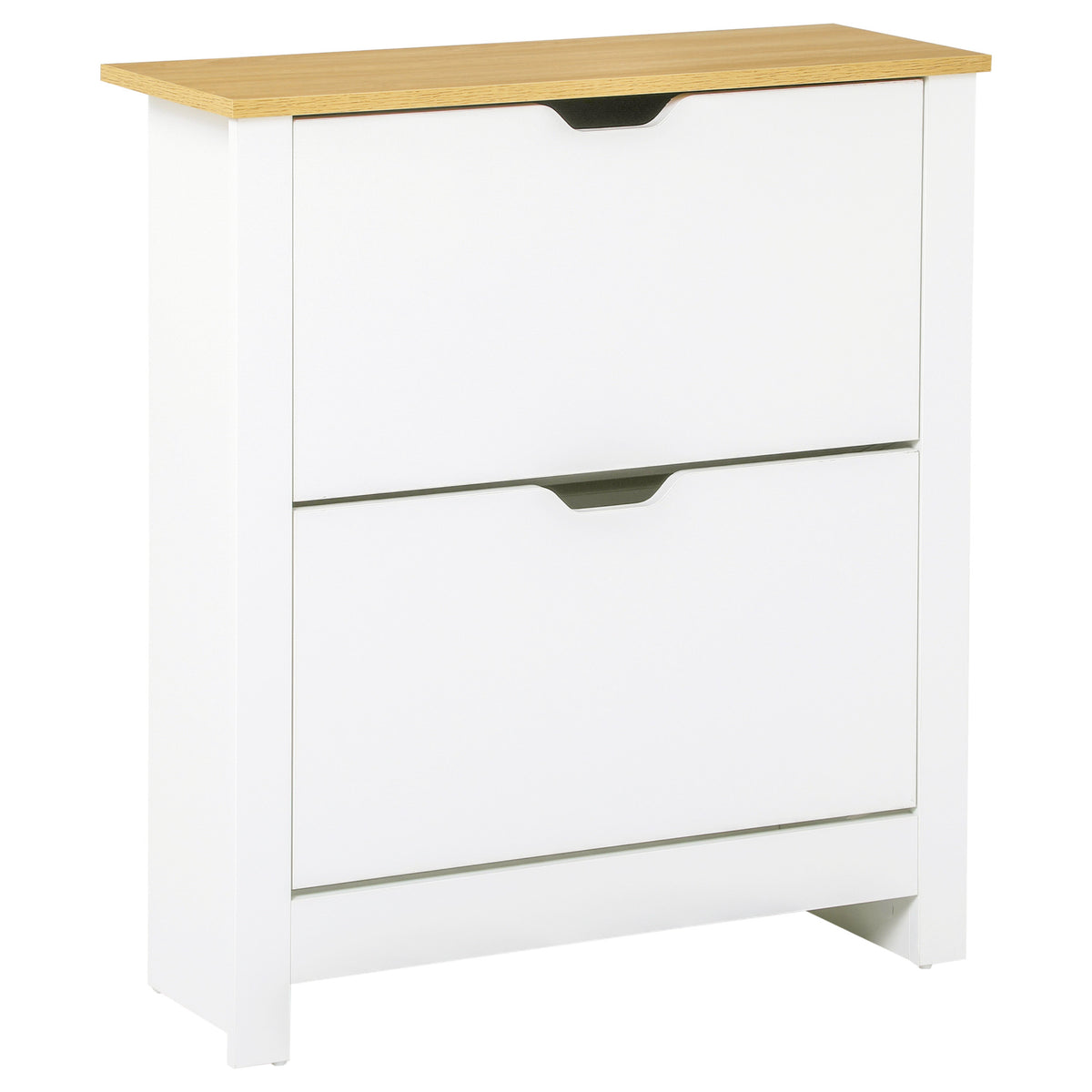 Shoe Storage Cabinet with 2 Flip Drawers – 28"W x 31"H