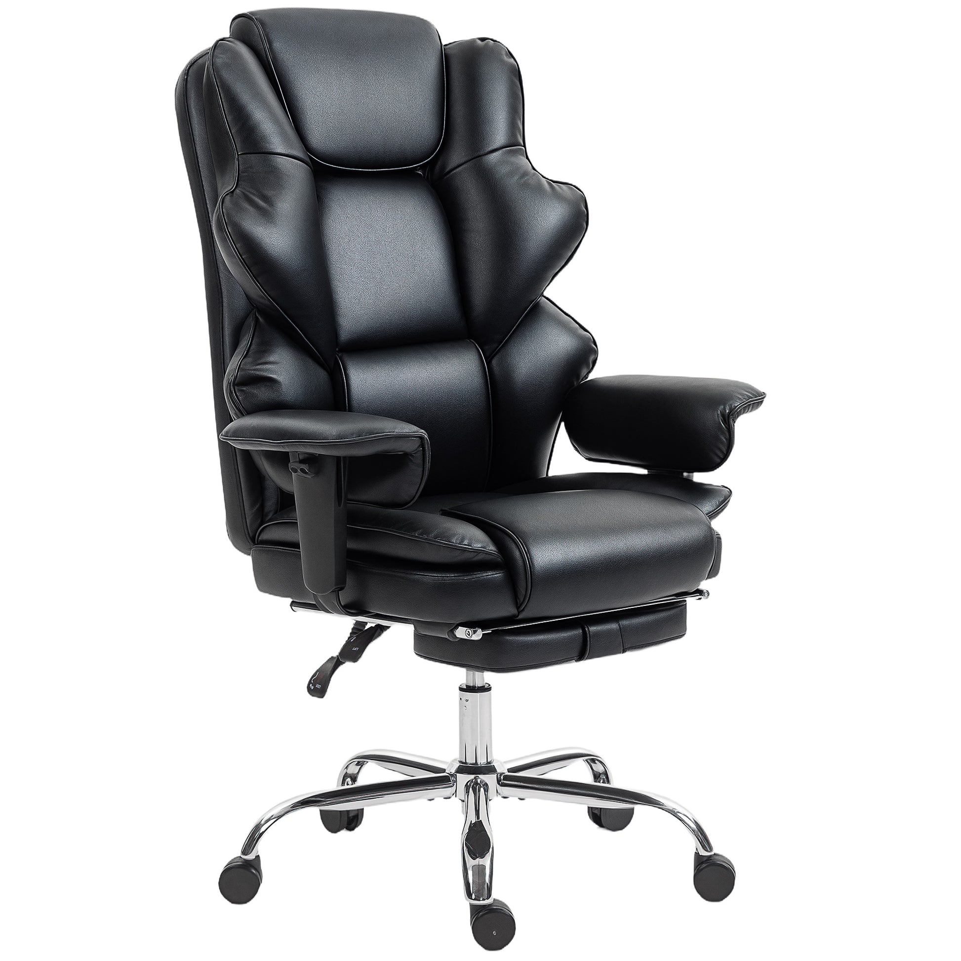 HOMCOM Big & Tall 400 lbs Overstuffed PU Leather Office Chair