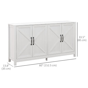 White Sideboard Buffet Storage Cabinet