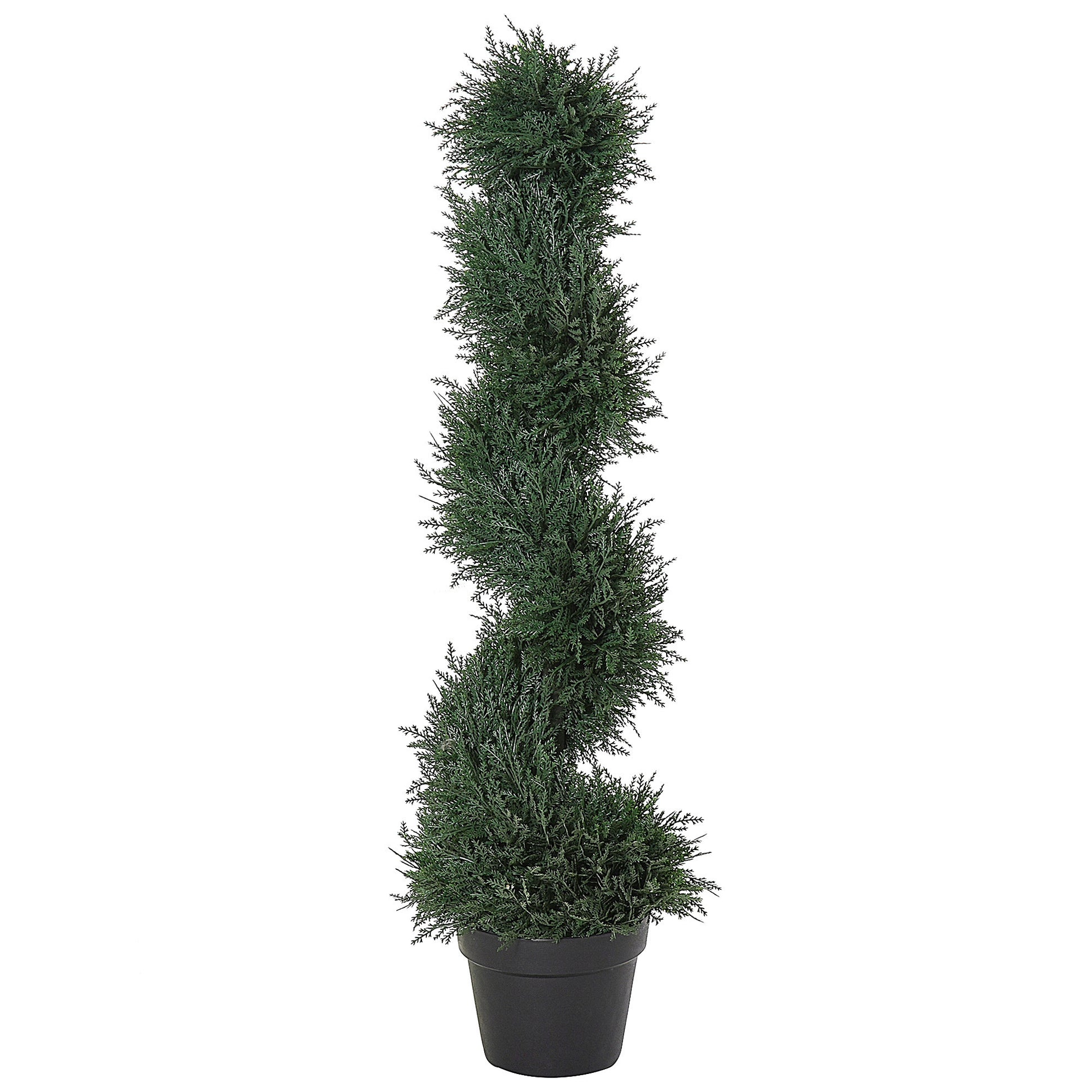 Outsunny Cedar Topiary tree 35.5" Spiral Decor Plant