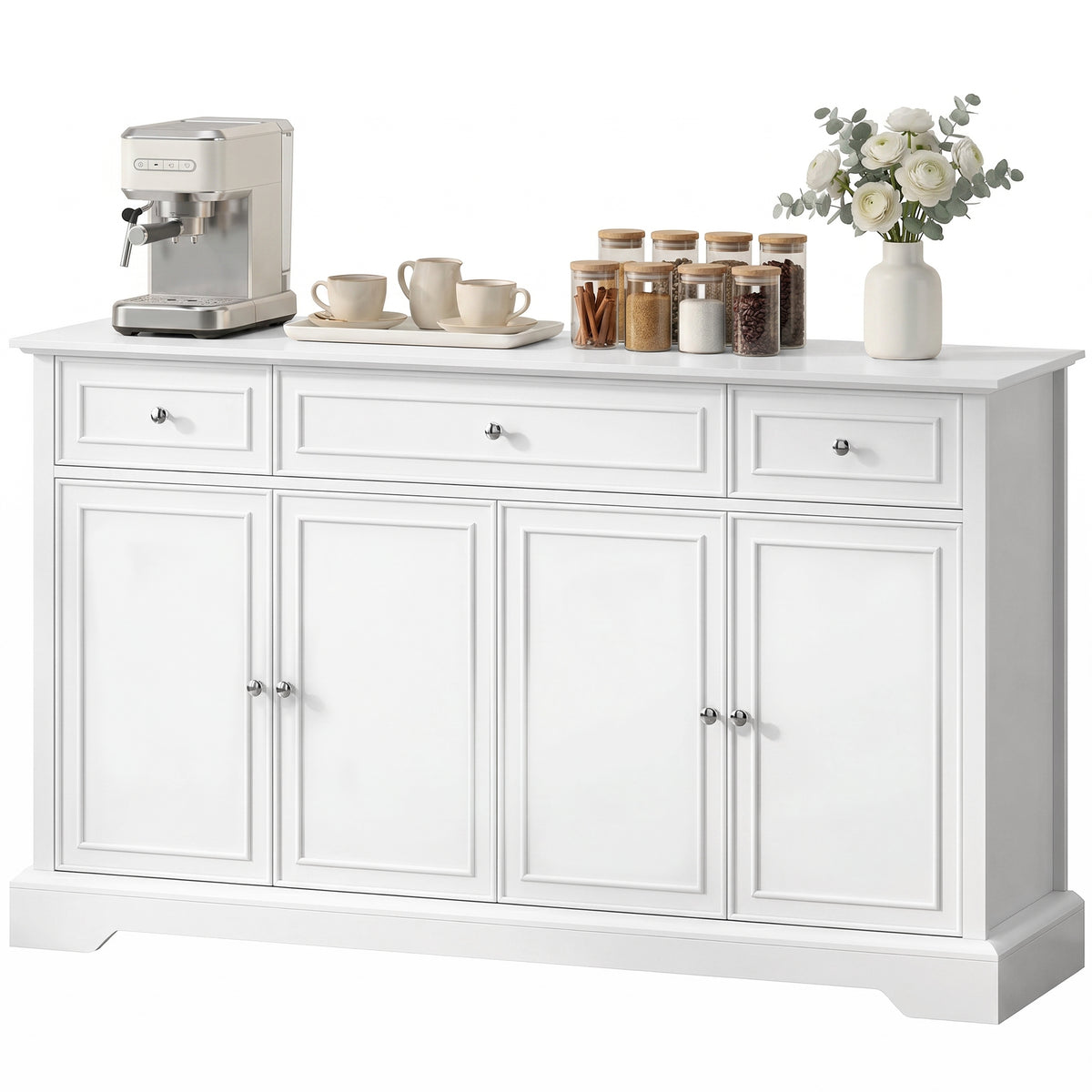 Kitchen Storage Cabinet with Soft-Close Doors – 54"W x 31"H