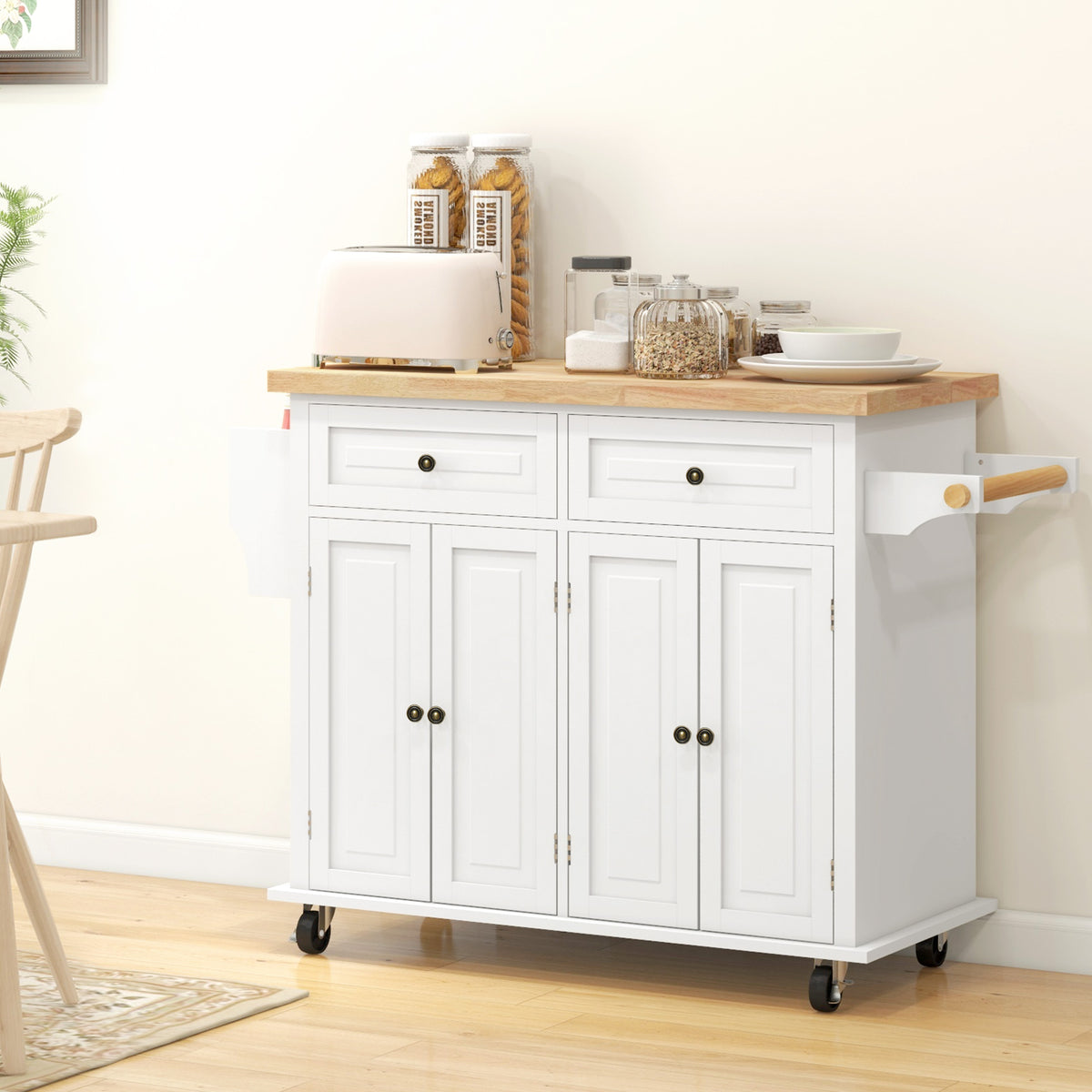 Kitchen Island with Storage – 44"W x 33"H