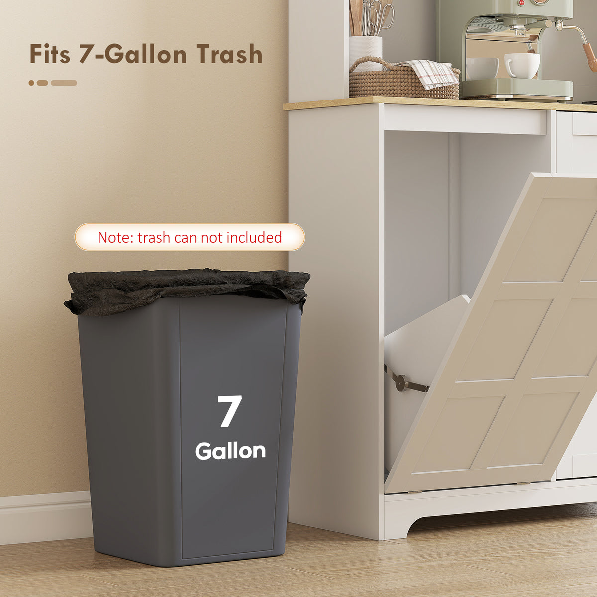 Kitchen Pantry Cabinet with Charging Station – 39"W x 69"H
