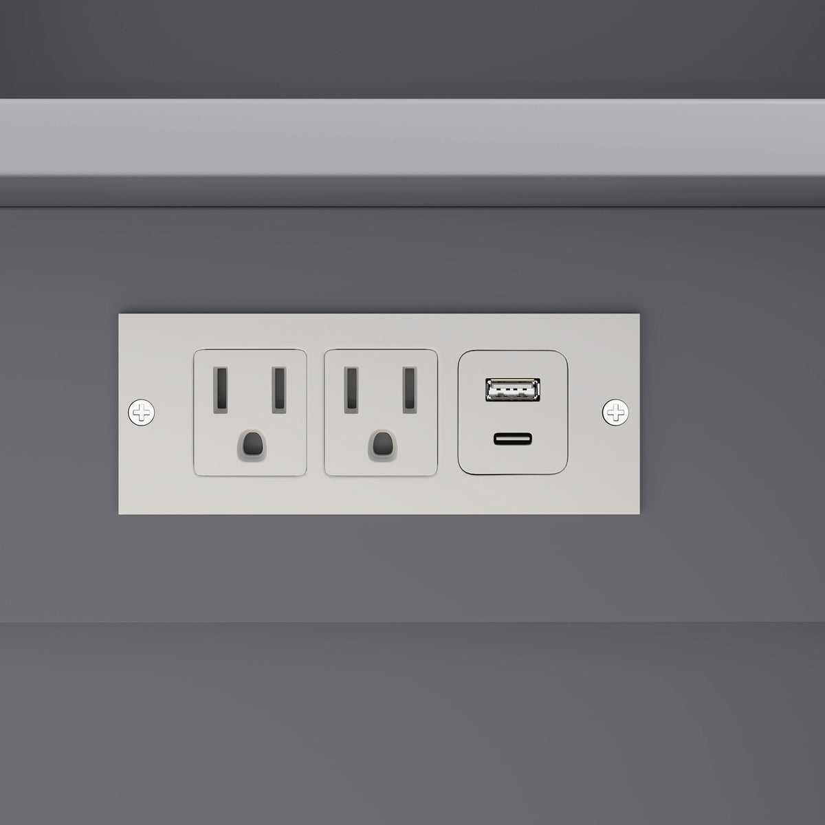 Kitchen Cabinet with Charging Station – 39"W x 68"H