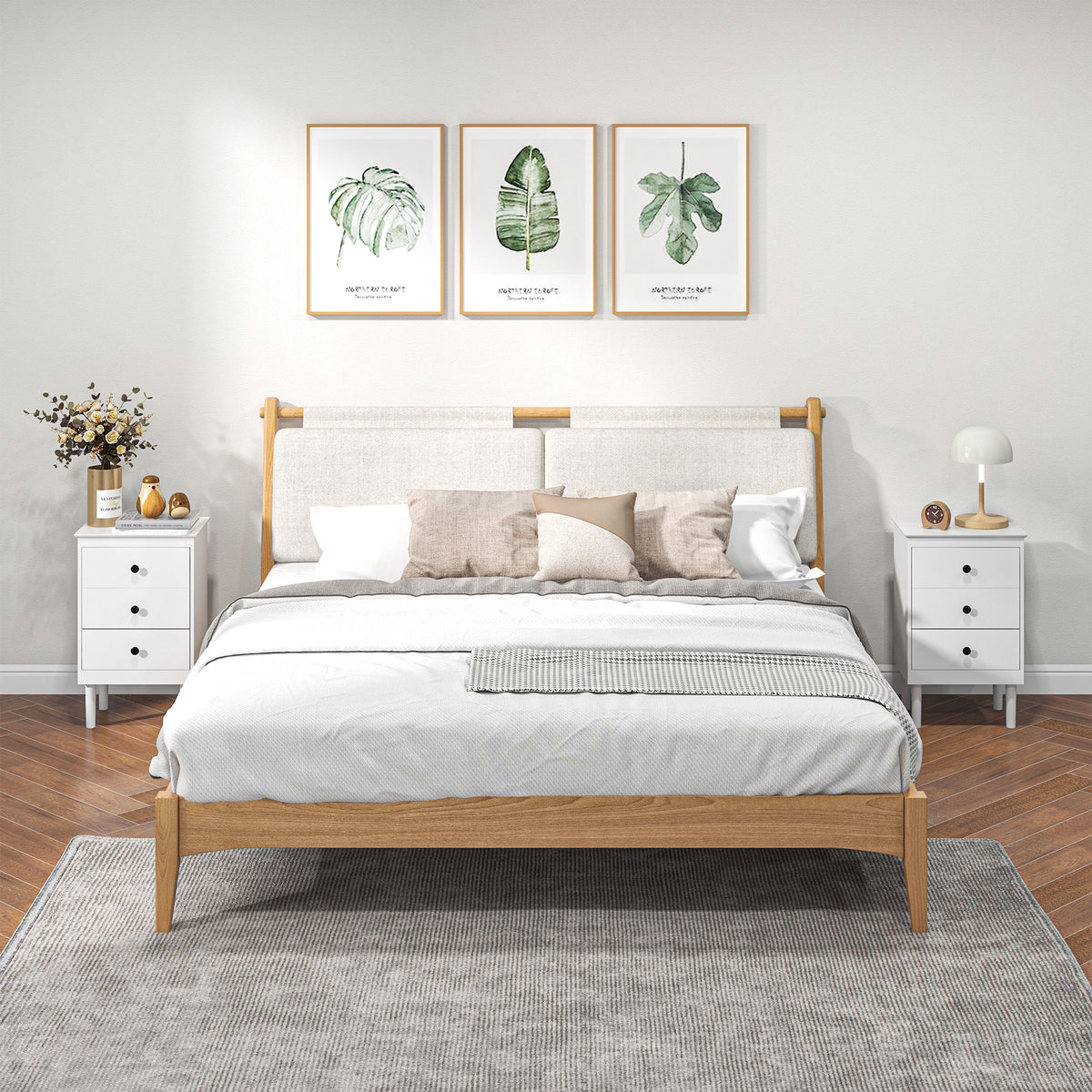 Modern 3-Drawer Nightstands, Set of 2 – 16"W x 25"H